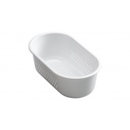 White Strainer Bowl - 177x315x112mm