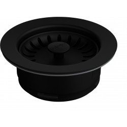 Waste Disposal Flange & Plug - Matt Black