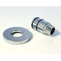 Soap Dispenser Cover Plate & Pump - Chrome