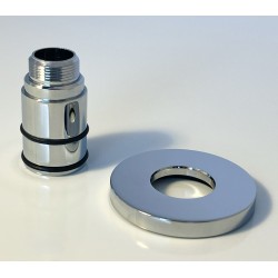Soap Dispenser Cover Plate & Pump - Chrome