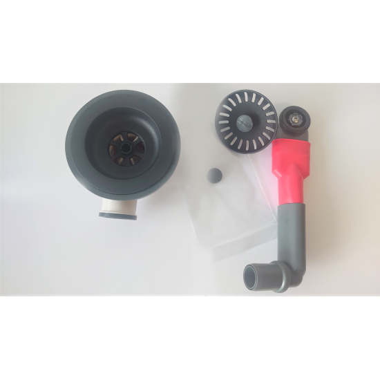 Manual Waste Kit Set 1 Bowl - Matte Black