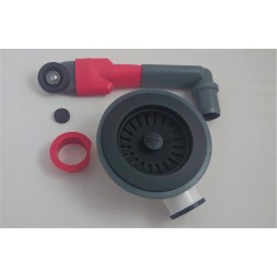Manual Waste Kit Set 1 Bowl with Tap Spacer - Matte Black