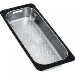 Synthetic Rim Stainless Steel Strainer Bowl - 183x433x64mm