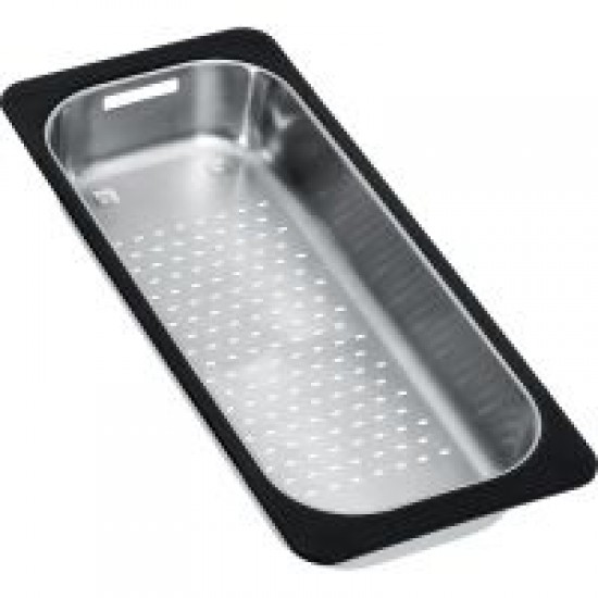Synthetic Rim Stainless Steel Strainer Bowl - 183x433x64mm