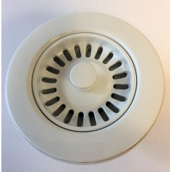 Basket Strainer Waste COMPLETE - White  ** FOR SINKS BEFORE 2000**