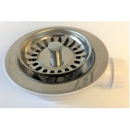 Basket Strainer Waste COMPLETE - Chrome